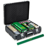 600-Piece Poker Chips Set 14 Gram Clay Poker Chips with Carrying Case & 6 Decks of Cards for Texas Holdem Blackjack