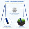 660 LBS Heavy-Duty Metal Swing Frame Extra Large A-Frame Swing Stand with Ground Stakes for Kids Adults Backyard