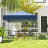 6.6' x 6.6' Pop Up Canopy 1 Person Setup Instant Canopy Tent Portable Outdoor Canopy with Center Lock & Carrying Bag
