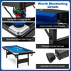 6FT Folding Pool Table 76" Portable Foldable Billiard Table for Adults Kids Family Game with Full Set of Balls, 2 Cue Sticks, Chalk & Felt Brush