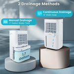 73-Pint Portable Dehumidifier for Home & Basements, 4500 Sq.Ft Quiet Dehumidifier with 5 Modes & Auto Manual Drainage