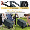 75 Qt Portable Rolling Cooler Roto Molded Ice Chest Insulated 5-7 Days with All-Terrain Wheels & Handle for Camping Fishing Travel