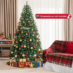7.5 Ft Artificial Douglas Christmas Tree Hinged 2254 Branch Tips with Foldable Solid Metal Stand