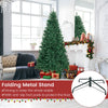 7.5 Ft Artificial Douglas Christmas Tree Hinged 2254 Branch Tips with Foldable Solid Metal Stand