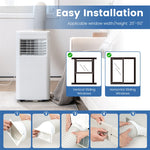 8000 BTU Portable Air Conditioner 3-in-1 AC Unit Dehumidifier & Fan with Remote Control & Window Installation Kit