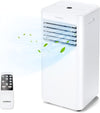 8000 BTU Portable Air Conditioner 4-in-1 AC Unit Cooling Fan Dehumidifier with Sleep Mode Remote Control & Window Kit Child Lock