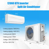 9000 BTU Mini Split Air Conditioner 17 SEER2 208-230V Wall-Mounted Ductless AC Unit with Heat Pump