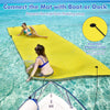 9' x 6' Floating Water Pad 3 Layer Tear-Resistant XPE Floating Foam Mat with Rolling Pillow for Lake Pool Beach Water Recreation