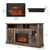 58" Electric Fireplace TV Stand for TVs up to 65", Modern Media Console with 23" Fireplace Insert & Remote Control