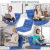 Floor Chair Folding Lazy Sofa Chair Floor Gaming Chair 14-Position Adjustable Sleeper Bed with Back Support