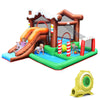 Outdoor Indoor Inflatable Bounce House Water Slide Kids Snow House Bouncy Castle with 480W Air Blower