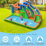 Inflatable Water Slide Bounce House 7-in-1 Giant Bouncy Castle Water Slide Combo with Dual Climbing Walls