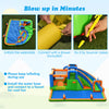 Inflatable Water Slide Bounce House 7-in-1 Giant Bouncy Castle Water Slide Combo with Dual Climbing Walls