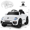 Kids Ride On Car 12V Licensed Volkswagen Beetle Battery Powered Electric Vehicle with Remote Control