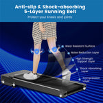 Under Desk Treadmill Slim Smart Foldable Walking Pad Treadmill with Touchable LED Display & Remote Control for Home Office