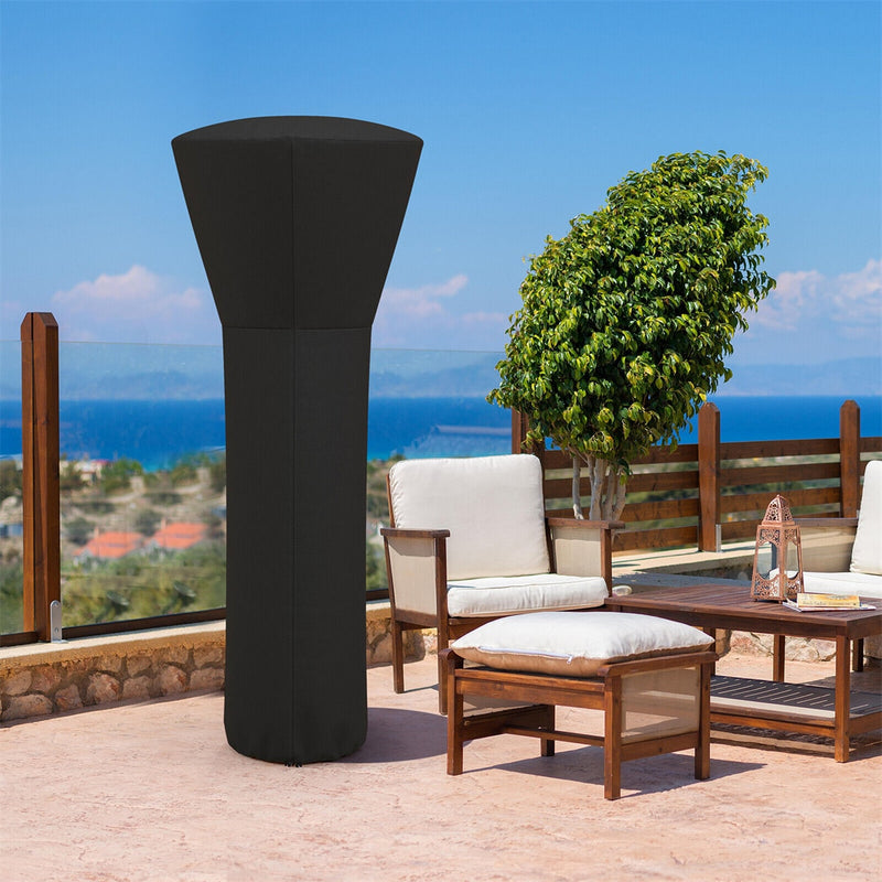 Waterproof Patio Heater Cover Standing Outdoor Propane Heater Cover with Zipper & Storage Bag