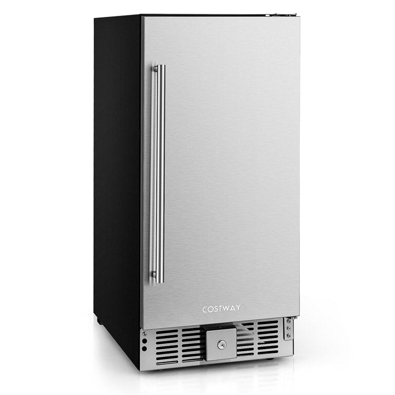 115 Cans Compact Beverage Refrigerator Freestanding Undercounter Beverage Cooler 2.9 Cu.ft Mini Beer Fridge with & Stainless Steel Door