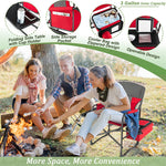 Folding Directors Camping Chair Portable Heavy-Duty Directors Chair with Cooler Bag & Side Table