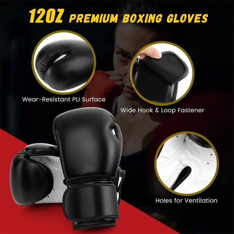 Freestanding Punching Bag 71" Heavy Boxing Bag Kickboxing Training Bag with 25 Suction Cups Fillable Base & Boxing Gloves for Adults Youth Kids