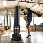 Freestanding Punching Bag 71" Heavy Boxing Bag Kickboxing Training Bag with 25 Suction Cups Fillable Base & Boxing Gloves for Adults Youth Kids