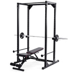 Heavy Duty Adjustable Power Rack Strength Training Power Cage Multifunctional Fitness Squat Rack Dumbbell Rack for Home Gym