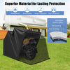 Heavy Duty Motorcycle Shelter 11.2' x 4.5' Waterproof Motorcycle Cover Outdoor Storage Tent Portable Motorcycle Garage with 600D Oxford Cover