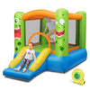 Inflatable Bounce House Big Mouth Themed Giant Jumping Castle Bouncy House with Slide, Basketball Rim, 480W Blower & Carry Bag