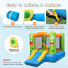Inflatable Bounce House Big Mouth Themed Giant Jumping Castle Bouncy House with Slide, Basketball Rim, 480W Blower & Carry Bag
