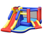 Inflatable Bounce House Kids Jumping Castle Bouncy House with Double Slides & Climbing Wall for Toddlers Backyard Birthday Gifts