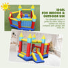 Inflatable Bounce House Slide Jumping Castle Ball Pit Tunnel Bouncy House for Kids Indoor Outdoor Party Family Fun without Blower