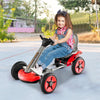 Kids Foldable Pedal Go Kart 12V Electric Pedal Car Ride-On Toy with Adjustable Steering Wheels & Seat