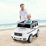 Kids Ride on Car 12V Mercedes-Benz G500 Licensed Battery Powered Ride On Truck G-Wagon Electric Vehicle with Rocking Mode & Remote Control