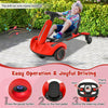Kids Ride On Drift Car 6V Battery Powered Electric Vehicle with 2-Position Adjustable Seat & 360° Rotating Universal Wheels