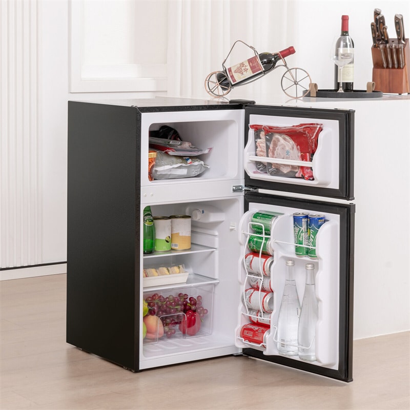 Compact refrigerator with freezer, 3.2 Cu.ft Mini Fridge with