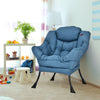 Modern Fabric Lazy Chair Upholstered Accent Sofa Chair Leisure Lounge Armchair with Storage Pocket