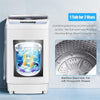Full-Automatic Washing Machine Portable Compact 1.34 Cu.ft Top-Load Laundry Washer Spin Dryer with Drain Pump & LED Display