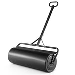 Push/Tow-Behind Lawn Roller with Detachable Handle 17 Gallon Water/Sand-Filled Sod Drum Roller for Garden Yard Park Farm