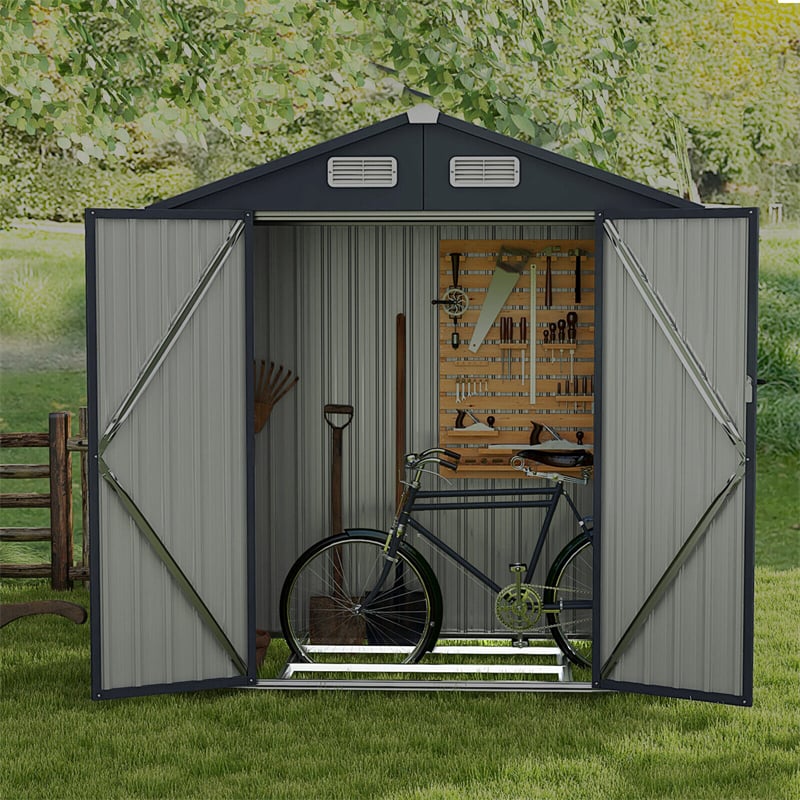 Steel Floor Base Rust-resistant Foundation Kit for 6.3’ x 3.5’ x 6.4’ Storage Shed