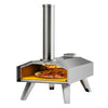 Wood Pellet Pizza Oven Stainless Steel Portable Outdoor Pizza Maker with 12'' Pizza Stone & Foldable Legs