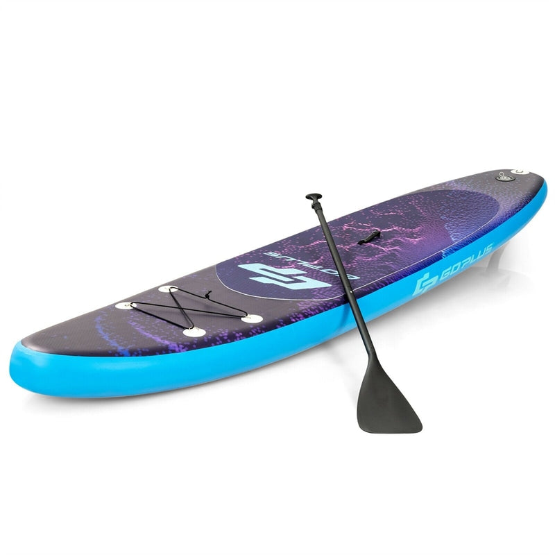 11' Inflatable Stand Up Paddle Board with Backpack Aluminum Paddle Pump - Purple