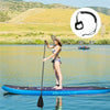 10.5' Inflatable Stand Up Paddle Board with Backpack Aluminum Paddle Pump - Purple
