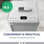 10000 BTU Portable Air Conditioner, 4-in-1 AC Unit with Fan, Dehumidifier, Sleep Mode, Remote Control, 24H Timer for Bedroom & Living Room
