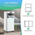 10000 BTU 4-in-1 Portable Air Conditioner with Dehumidifier, Remote, 24H Timer, Window Kit, Cools 350 Sq.Ft for Living Room, Bedroom, Office