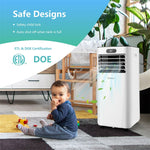 10000 BTU 4-in-1 Portable Air Conditioner with Dehumidifier, Remote, 24H Timer, Window Kit, Cools 350 Sq.Ft for Living Room, Bedroom, Office