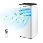 10000 BTU Portable Air Conditioner 3-in-1 Evaporative Air Cooler Dehumidifier with Remote Control & Universal Casters