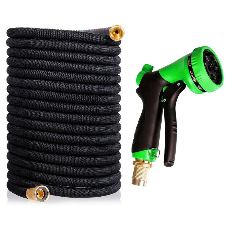 100ft Expandable Garden Hose Pipe with Spray Nozzle