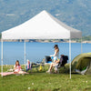10' x 10' Pop up Canopy Tent Commercial Instant Canopy with 5 Removable Zippered Sidewalls & Adjustable Awning