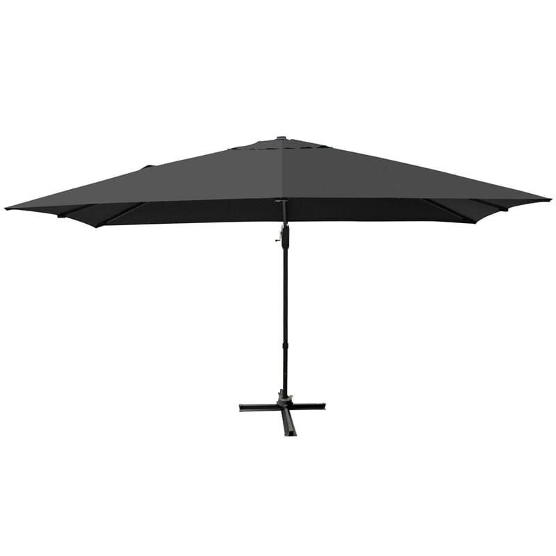 10' x 13' Rectangular Offset Cantilever Patio Umbrella with 360° Rotation Function