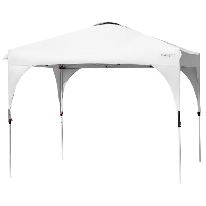 10' x 10' Outdoor Pop-up Canopy Tent Height Adjustable with Roller Bag