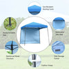 10 x 10 ft Pop up Canopy Tent Set-up Instant Shelter with Detachable Sidewall & Central Lock
